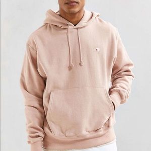 Urban Outfitters: Champion Reverse Weave Hoodie - Rose Pink/Tumblr Pink